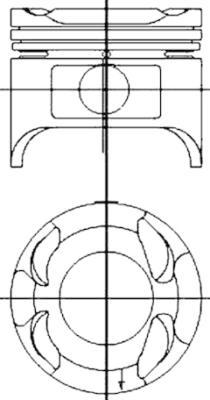 Kolbenschmidt 97616600 - Поршень autocars.com.ua