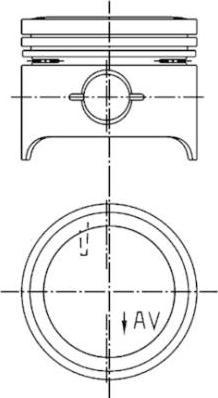 Kolbenschmidt 99538960 - Ремонтний комплект, поршень / гільза циліндра autocars.com.ua