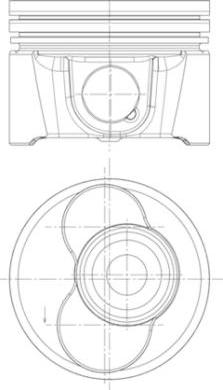 Kolbenschmidt 99832620 - Поршень autocars.com.ua