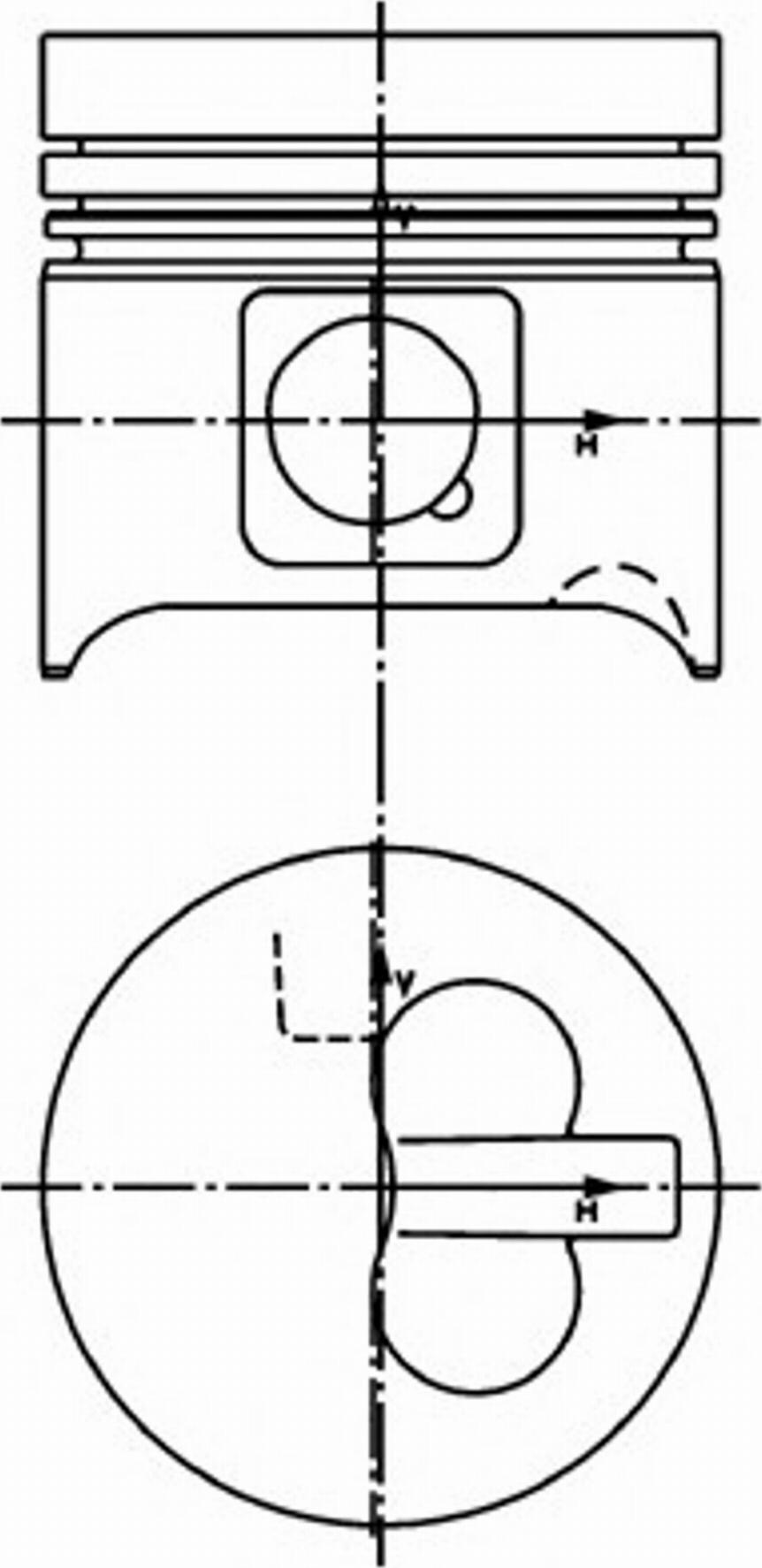 Kolbenschmidt 99877600 - Поршень avtokuzovplus.com.ua