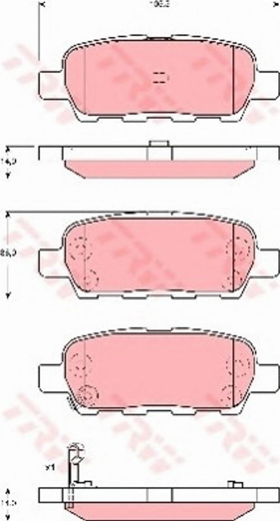 Konstein 5610472 - Гальмівні колодки, дискові гальма autocars.com.ua