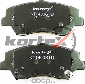 Kortex KT1400STD - Гальмівні колодки, дискові гальма autocars.com.ua