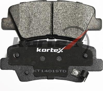 Kortex KT1401STD - Гальмівні колодки, дискові гальма autocars.com.ua