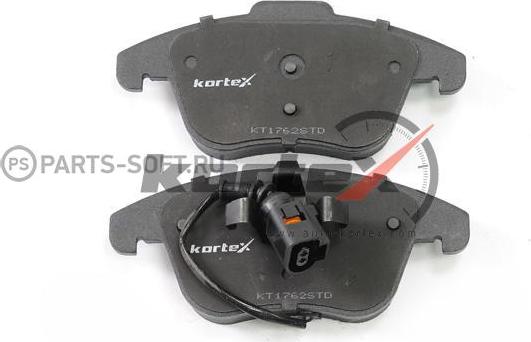 Kortex KT1762STD - Тормозные колодки, дисковые, комплект avtokuzovplus.com.ua