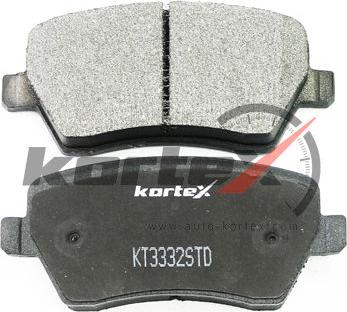 Kortex KT3332STD - Тормозные колодки, дисковые, комплект avtokuzovplus.com.ua