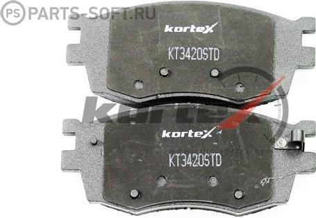 Kortex KT3420STD - Тормозные колодки, дисковые, комплект autodnr.net