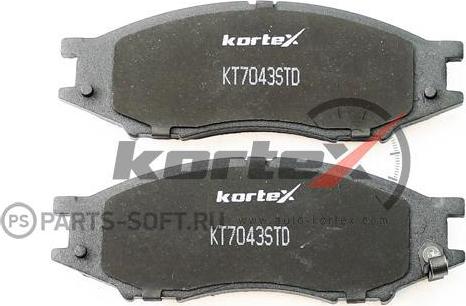 Kortex KT7043STD - Тормозные колодки, дисковые, комплект autodnr.net