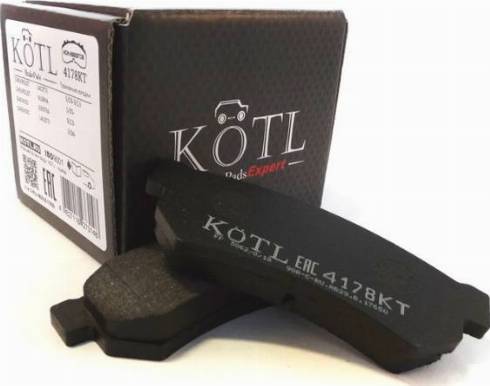 Kötl 4178KT - Тормозные колодки, дисковые, комплект autodnr.net