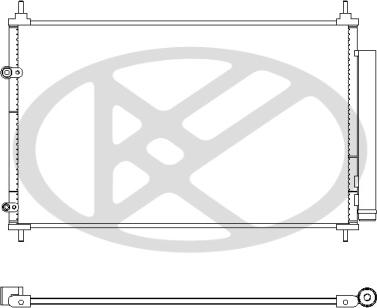KOYORAD CD011030 - Конденсатор, кондиціонер autocars.com.ua