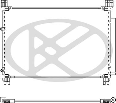 KOYORAD CD011064 - Конденсатор, кондиціонер autocars.com.ua