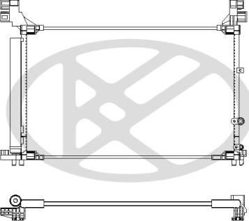 KOYORAD CD011081 - Конденсатор, кондиціонер autocars.com.ua