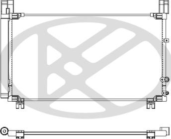 KOYORAD CD011095 - Конденсатор, кондиціонер autocars.com.ua