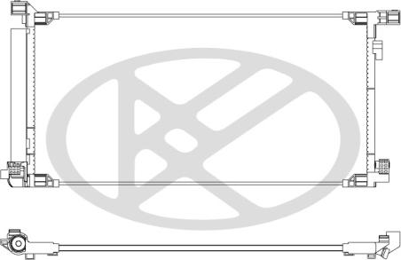 KOYORAD CD011259 - Конденсатор, кондиціонер autocars.com.ua