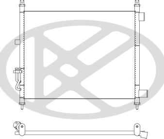 KOYORAD CD020567 - Конденсатор, кондиціонер autocars.com.ua