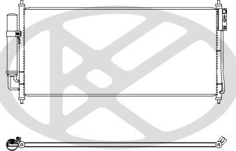 KOYORAD CD020594 - Конденсатор, кондиціонер autocars.com.ua