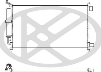 KOYORAD CD020656 - Конденсатор, кондиціонер autocars.com.ua