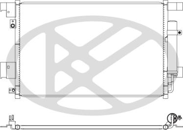 KOYORAD CD030747 - Конденсатор, кондиціонер autocars.com.ua