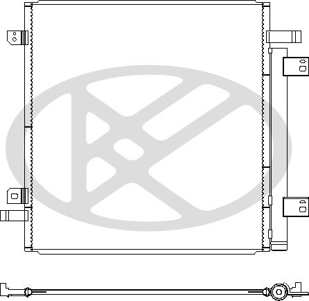 KOYORAD CD061550 - Конденсатор, кондиціонер autocars.com.ua