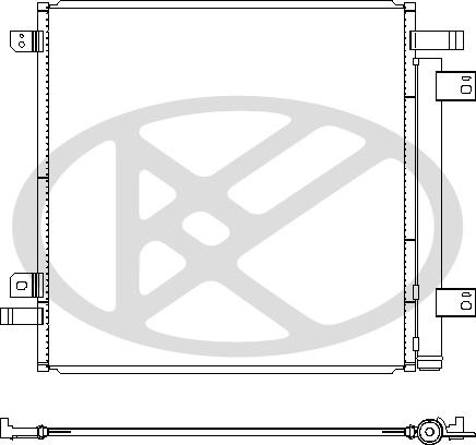 KOYORAD CD061551 - Конденсатор, кондиціонер autocars.com.ua