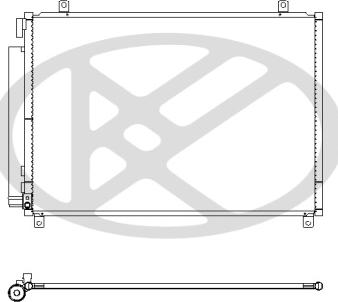 KOYORAD CD101096 - Конденсатор, кондиціонер autocars.com.ua