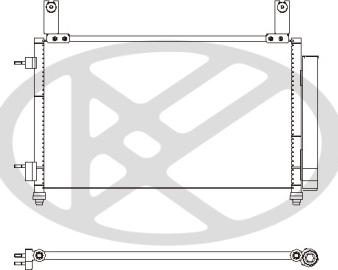 KOYORAD CD310580 - Конденсатор, кондиціонер autocars.com.ua