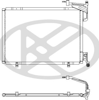 KOYORAD CD320890 - Конденсатор, кондиціонер autocars.com.ua