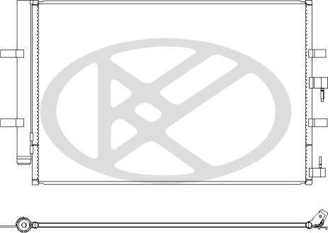 KOYORAD CD320908 - Конденсатор, кондиціонер autocars.com.ua