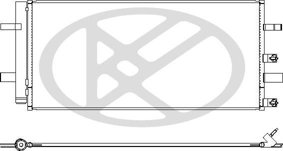 KOYORAD CD321555 - Конденсатор, кондиціонер autocars.com.ua