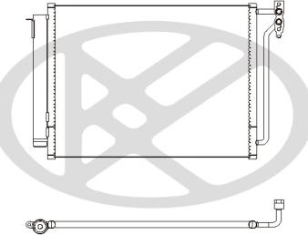 KOYORAD CD420527 - Конденсатор, кондиціонер autocars.com.ua