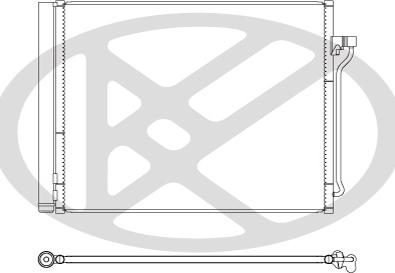 KOYORAD CD420849 - Конденсатор, кондиціонер autocars.com.ua