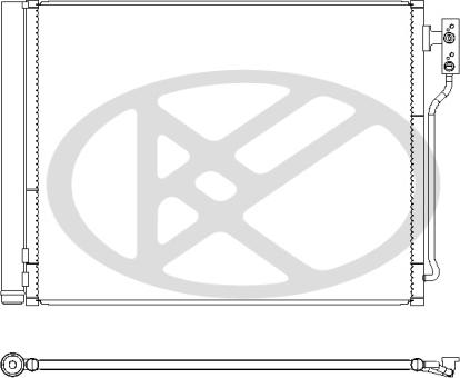 KOYORAD CD420873 - Конденсатор, кондиціонер autocars.com.ua