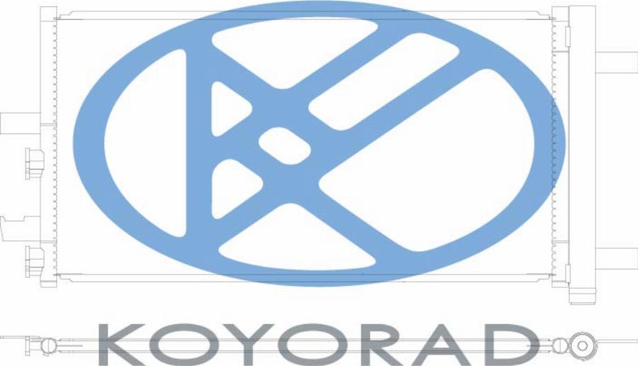 KOYORAD CD421566 - Конденсатор, кондиціонер autocars.com.ua