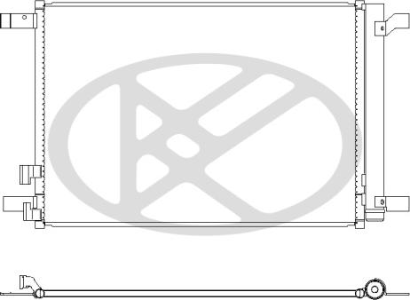 KOYORAD CD441008 - Конденсатор, кондиціонер autocars.com.ua
