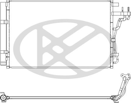 KOYORAD CD820878 - Конденсатор, кондиціонер autocars.com.ua