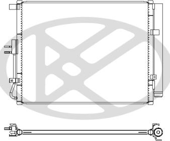 KOYORAD CD821203 - Конденсатор, кондиціонер autocars.com.ua