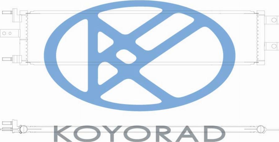 KOYORAD CD821565 - Конденсатор, кондиціонер autocars.com.ua