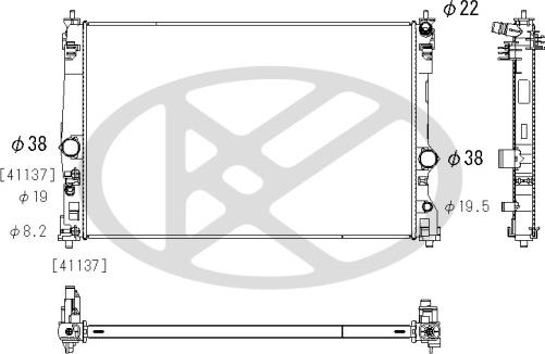 KOYORAD PL013801 - Радіатор, охолодження двигуна autocars.com.ua