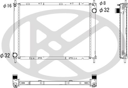 KOYORAD PL022161R - Радіатор, охолодження двигуна autocars.com.ua