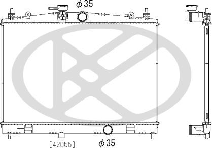 KOYORAD PL023688 - Радіатор, охолодження двигуна autocars.com.ua