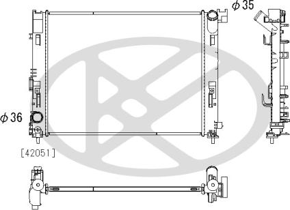 KOYORAD PL023723 - Радіатор, охолодження двигуна autocars.com.ua