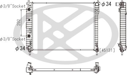 KOYORAD PL312684 - Радіатор, охолодження двигуна autocars.com.ua