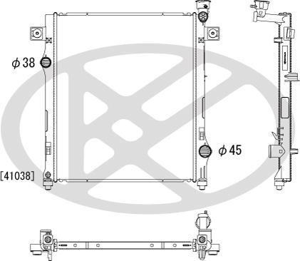 KOYORAD PL332038 - Радіатор, охолодження двигуна autocars.com.ua