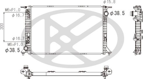KOYORAD PL442801 - Радіатор, охолодження двигуна autocars.com.ua