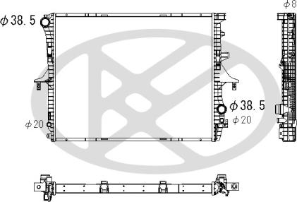 KOYORAD PL452405 - Радіатор, охолодження двигуна autocars.com.ua