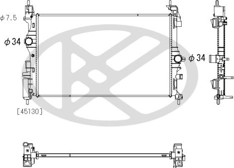 KOYORAD PL463785 - Радіатор, охолодження двигуна autocars.com.ua