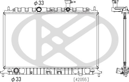 KOYORAD PL822392 - Радіатор, охолодження двигуна autocars.com.ua