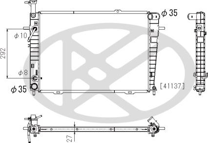 KOYORAD PL822458 - Радіатор, охолодження двигуна autocars.com.ua