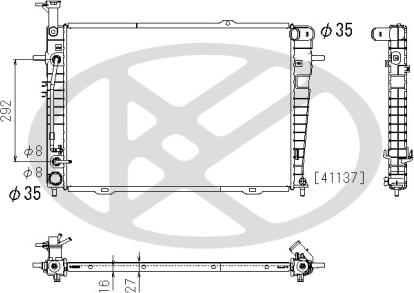 KOYORAD PL822533 - Радіатор, охолодження двигуна autocars.com.ua