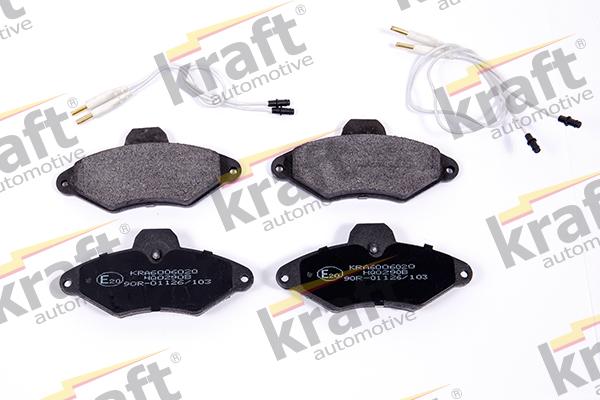 KRAFT AUTOMOTIVE 6006020 - Тормозные колодки, дисковые, комплект avtokuzovplus.com.ua