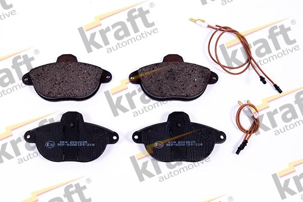 KRAFT AUTOMOTIVE 6006025 - Тормозные колодки, дисковые, комплект avtokuzovplus.com.ua